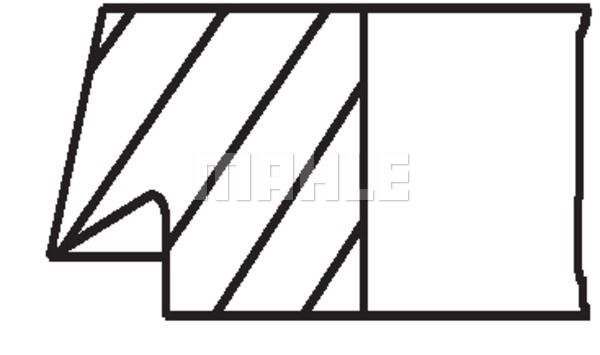 WILMINK GROUP Комплект поршневых колец WG1211864